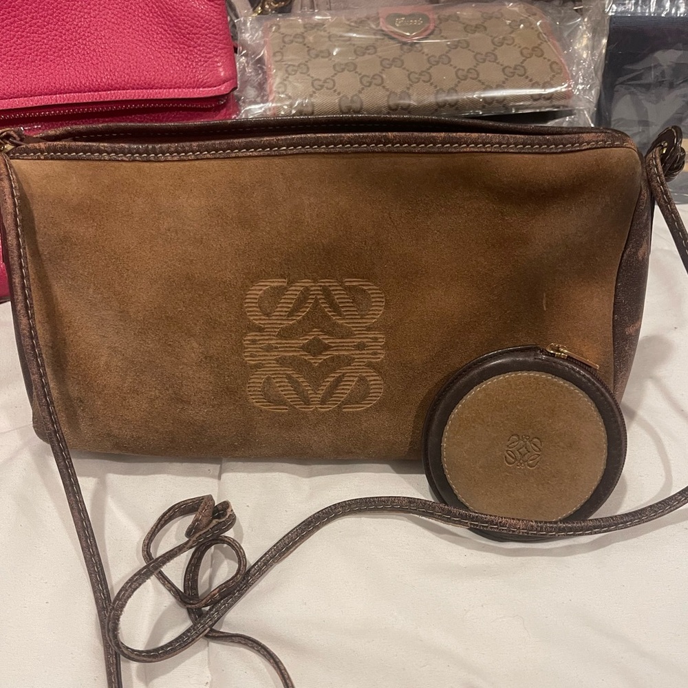 Authentic Loewe Suede & leather Designer Bag - Picture 7 of 7